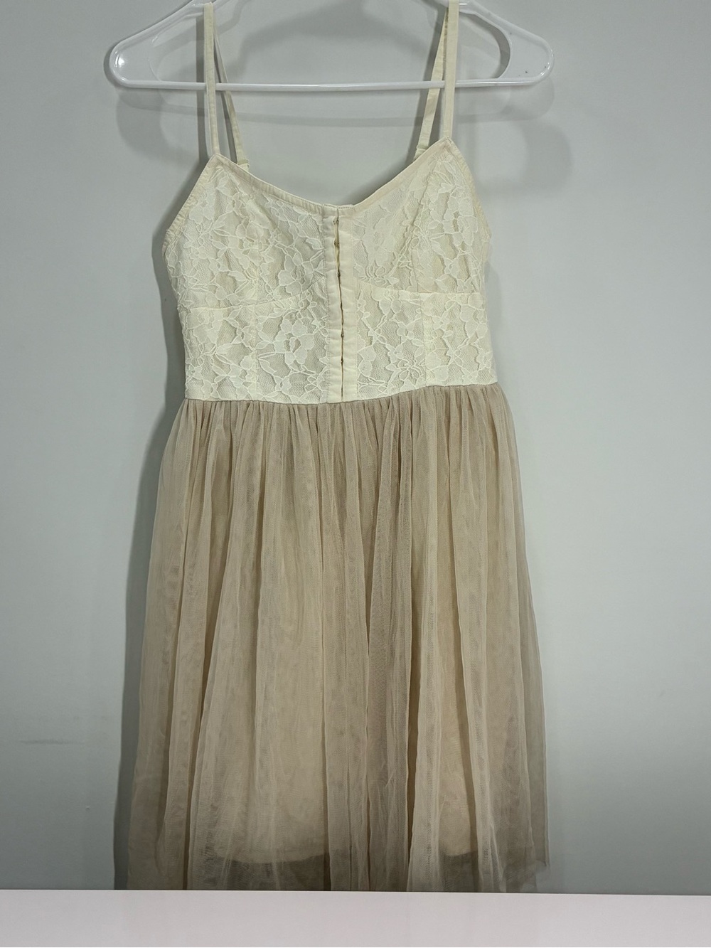 American Eagle Outfitters Cream Smocked Top
